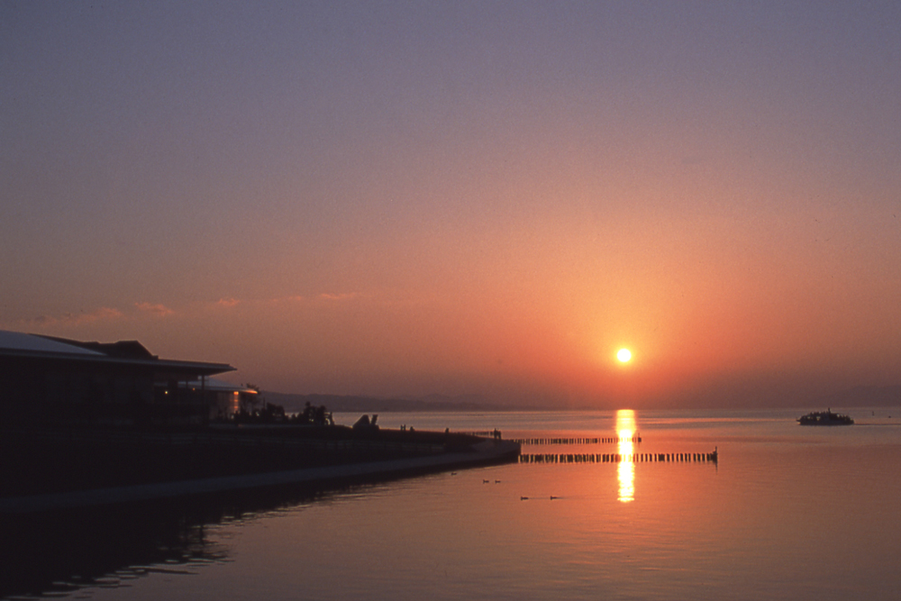 宍道湖の夕日スポット